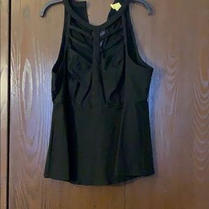 Black halter top